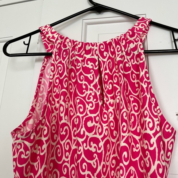 Jude Connally NWOT• Lisa Mod Garden Dress in Pink/Cream Swirl Halter, Size S - Picture 6 of 17